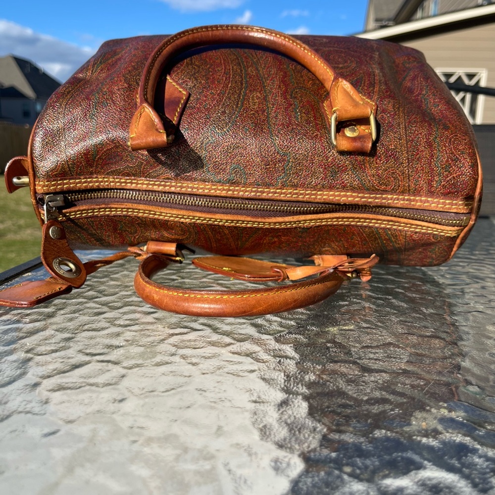 EUC Vintage ETRO BOSTON BAG - Picture 4 of 10